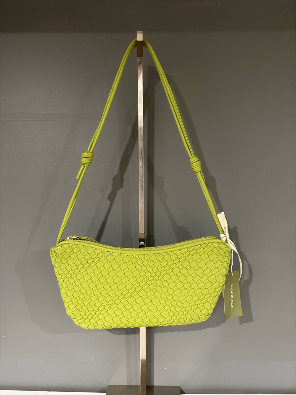 Vera Bradley Lime Green Woven Shoulder Bag
